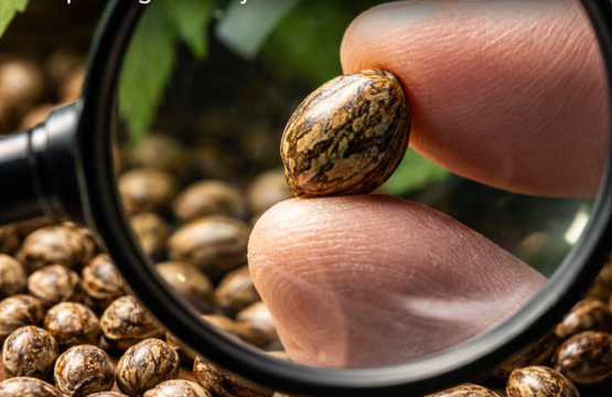 Inspecting Cannabis Seeds