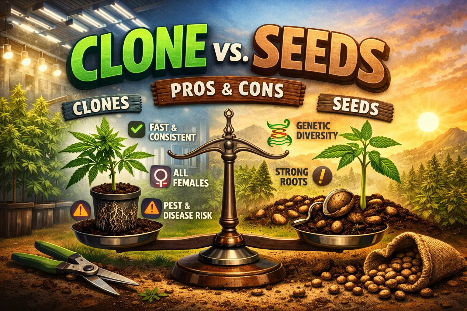 Clone vs. Seeds: Choosing the Right Starting Point for Cannabis Growers