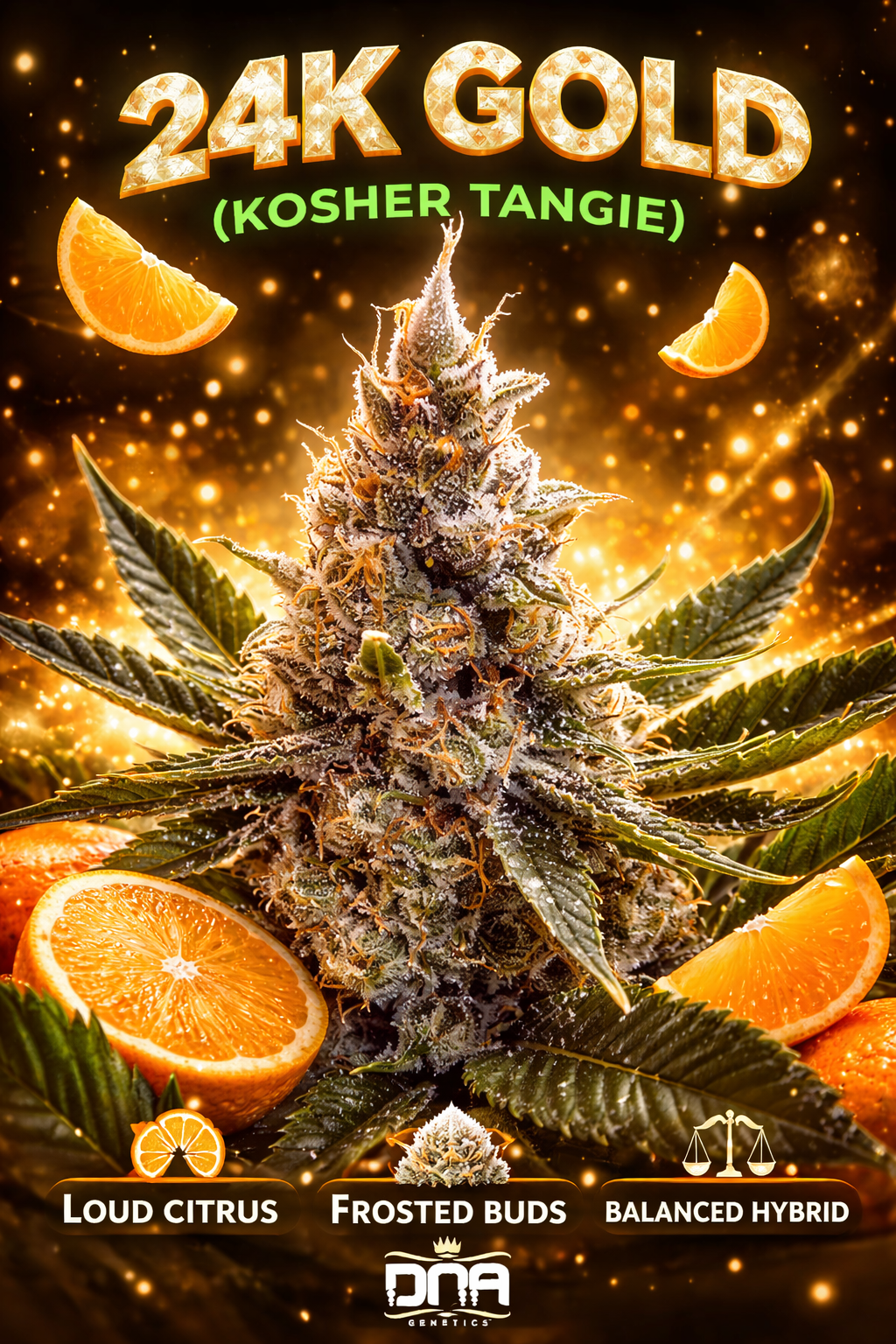 24K Gold (Kosher Tangie) Feminized Seeds