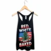 Red White and Baked RACERBACK 1 Red, White & Baked Racerback Tank