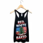Red, White & Baked Racerback Tank