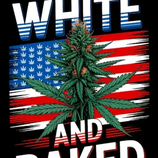 Red White and Baked Crop Top Hoodie