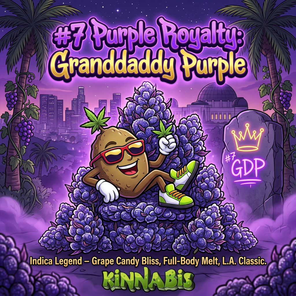 Granddaddy Purplr is the number 7th top strain of L.A.