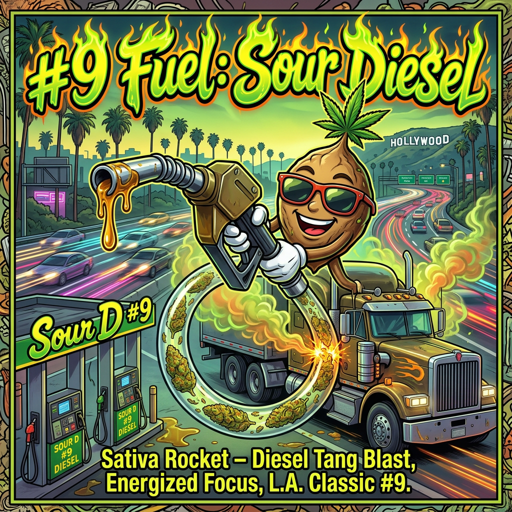 Sour Diesel is the number 9th strain of L.A.