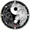Yin and Yang 8" Round Dab Mat