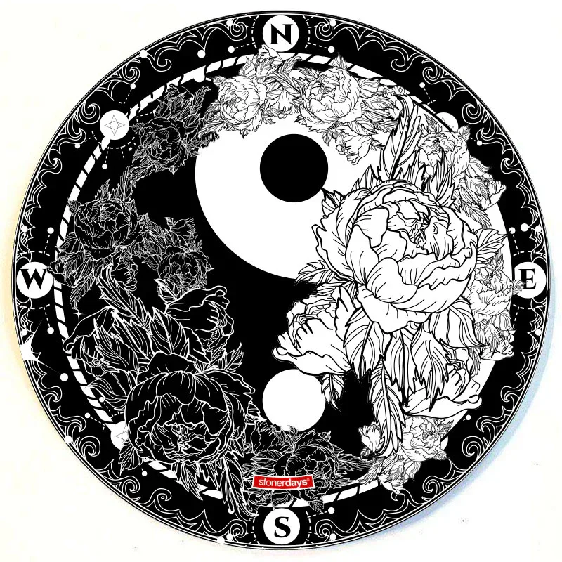Authorized Cannabis Seeds Superstore Kinnabis 6 Yin and Yang 8" Round Dab Mat